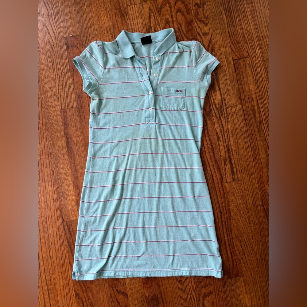 Le Tigre Blue Stripe Polo Dress Margot Tenenbaum Vintage Preppy Style
